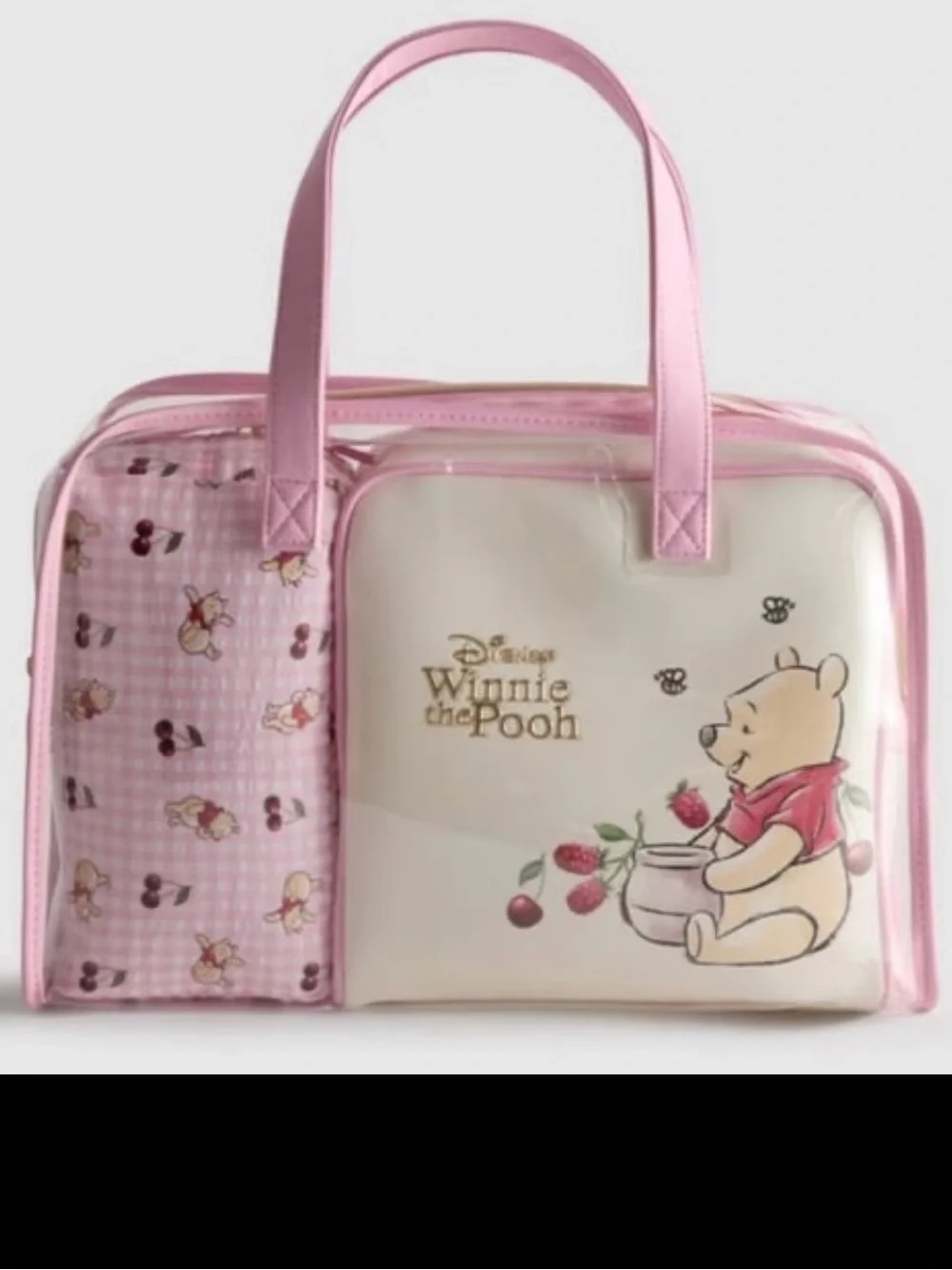 Disney Winnie the Pooh 3 piece makeup Cosmetic bag new